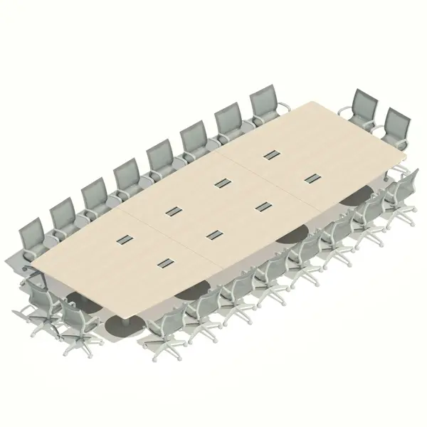 [MRBD20P624X240] MESA REUNIONES BASE DISCO 20P. 624 x 240 cm