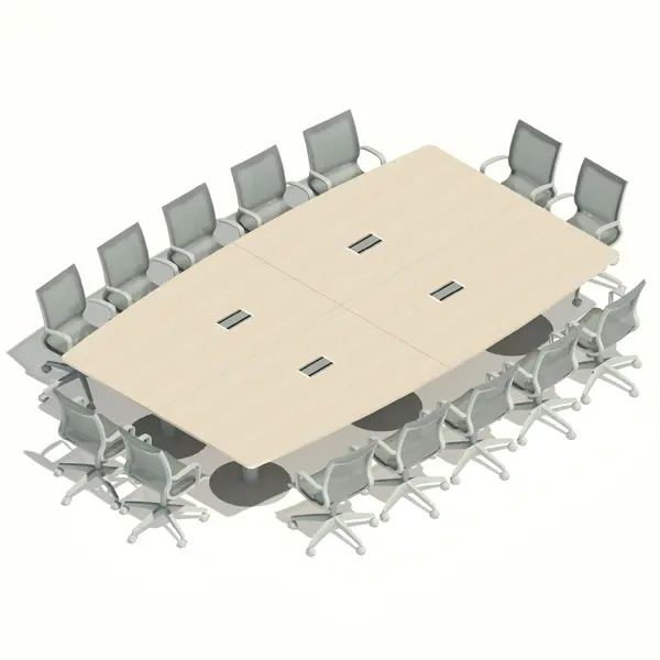 [MRBD14P408X240] MESA REUNIONES BASE DISCO 14P. 408 x 240 cm