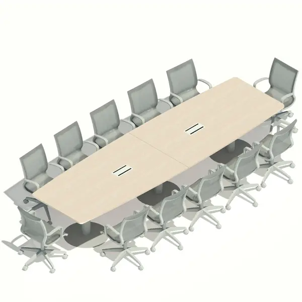 [MRBD12P408X120] MESA REUNIONES BASE DISCO 12P. 408 x 120 cm