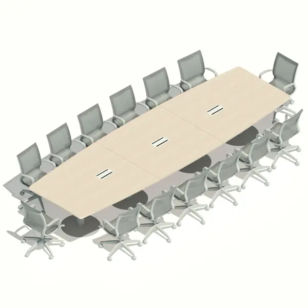 [MRBD14P480X150] MESA REUNIONES BASE DISCO 14P. 480 x 150 cm