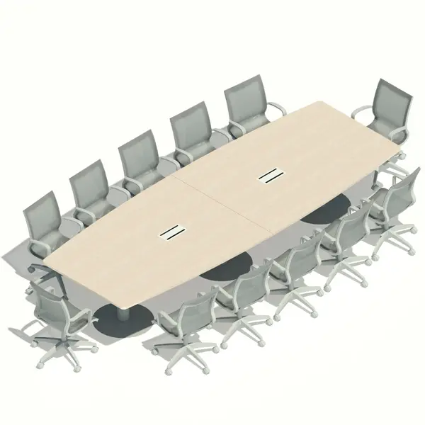 [MRBD12P408X150] MESA REUNIONES BASE DISCO 12P. 408 x 150 cm