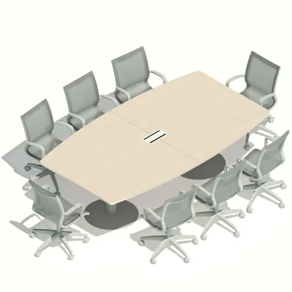 [MRBD08P264X150] MESA REUNIONES BASE DISCO 08P. 264 x 150 cm