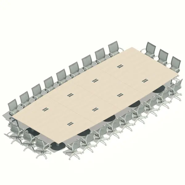 [MRBD24P696X300] MESA REUNIONES BASE DISCO 24P. 696 x 300 cm