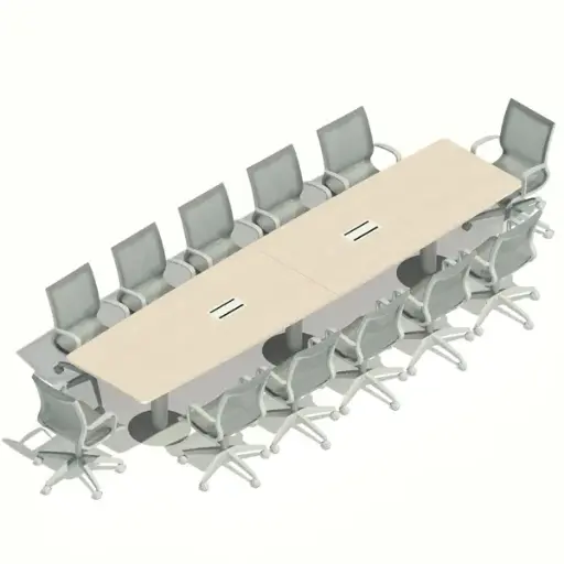 [MRBD12P408X95] MESA REUNIONES BASE DISCO 12P. 408 x 95 cm