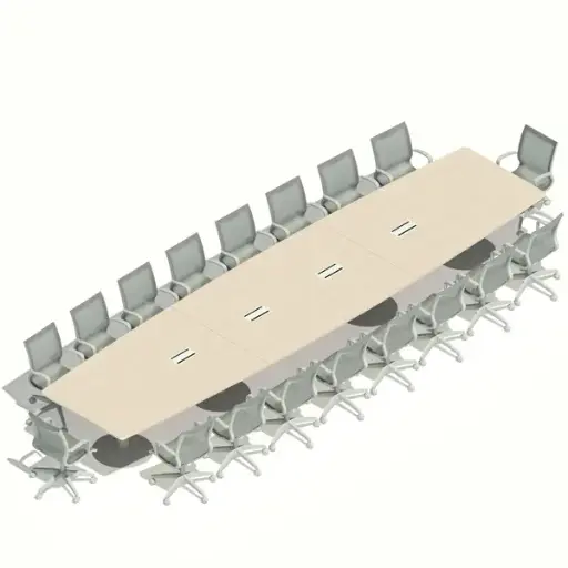 [MRBD18P624X150] MESA REUNIONES BASE DISCO 18P. 624 x 150 cm