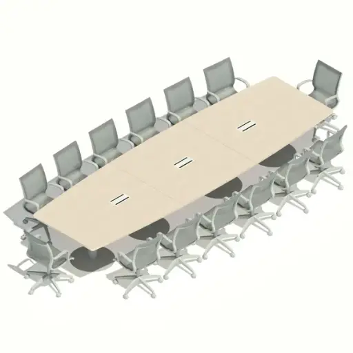 [MRBD14P480X150] MESA REUNIONES BASE DISCO 14P. 480 x 150 cm