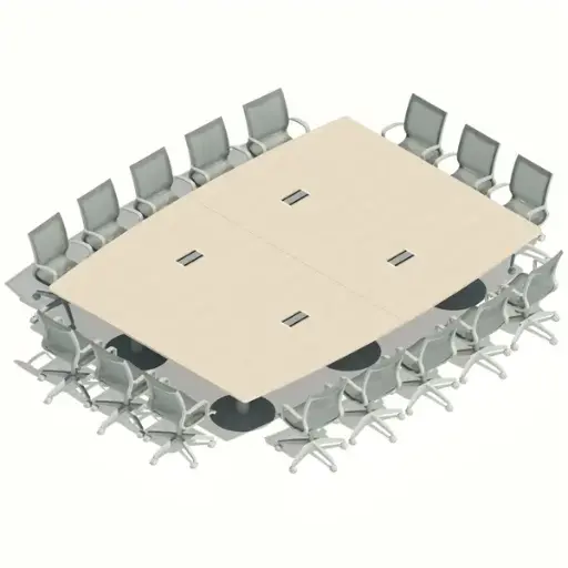 [MRBD16P408X300] MESA REUNIONES BASE DISCO 16P. 408 x 300 cm