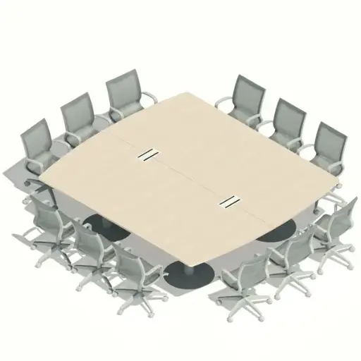 [MRBD12P264X300] MESA REUNIONES BASE DISCO 12P. 264 x 300 cm